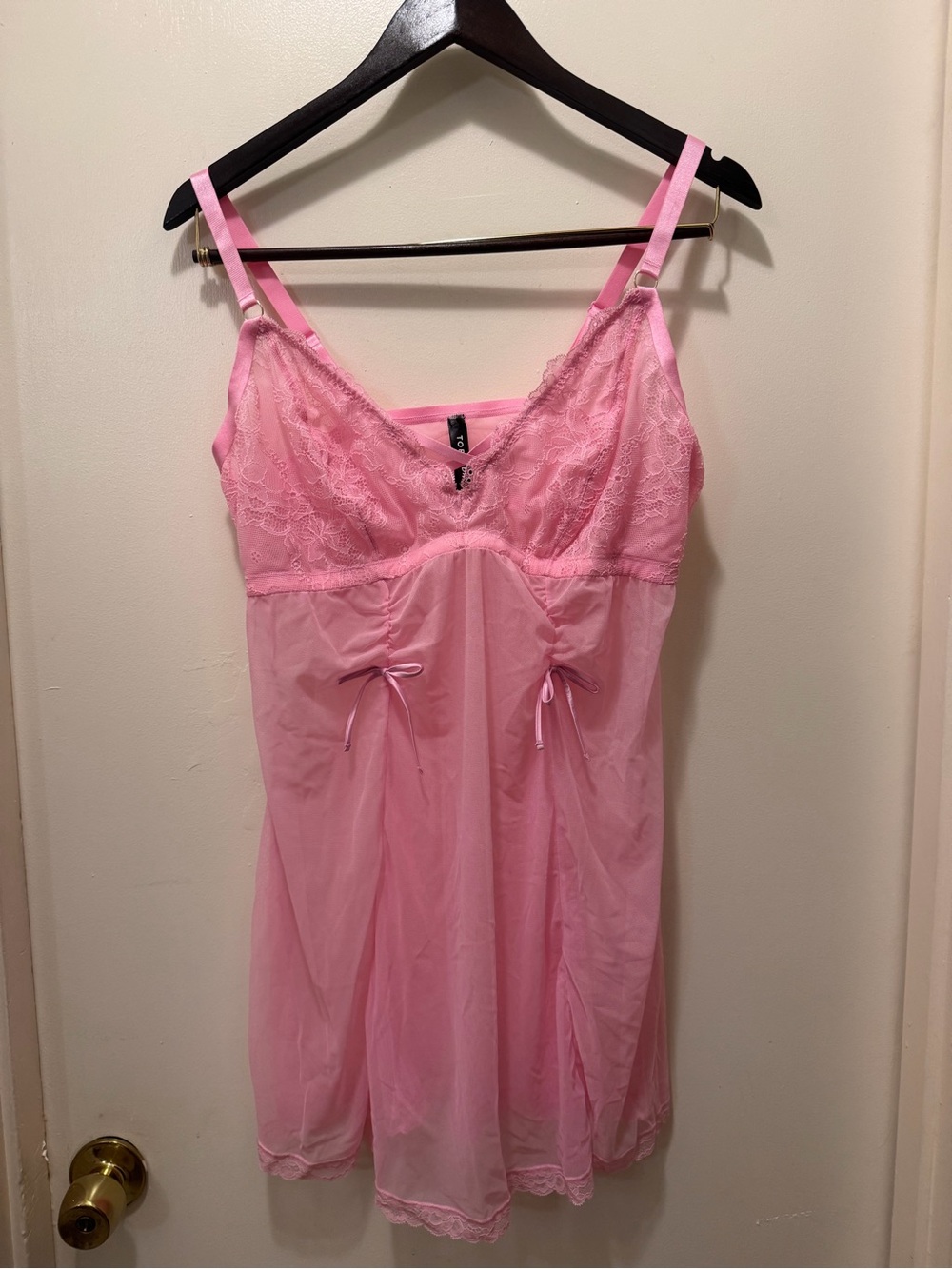 torrid Pink Lace-Trim Sleep Chemise
